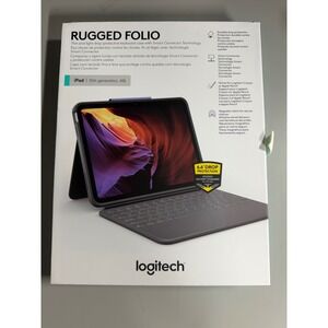 Logitech Rugged Folio Keyboard Case for iPad 10th Gen Oxford Grey 920-011295